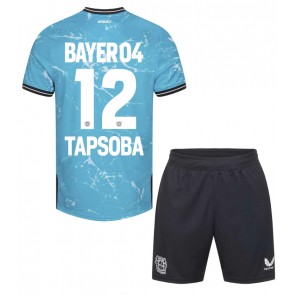 Bayer Leverkusen Edmond Tapsoba #12 Tredje trøje Børn 2023-24 Kort ærmer (+ korte bukser)